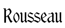 Rousseau Font Image