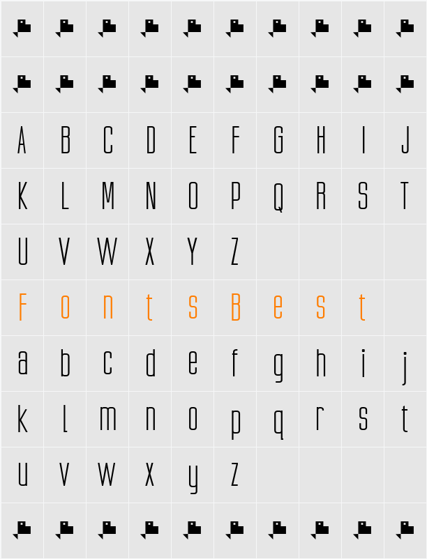 Ubicada Pro Character Map