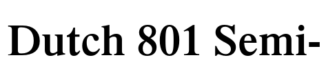 Dutch 801 Semi-