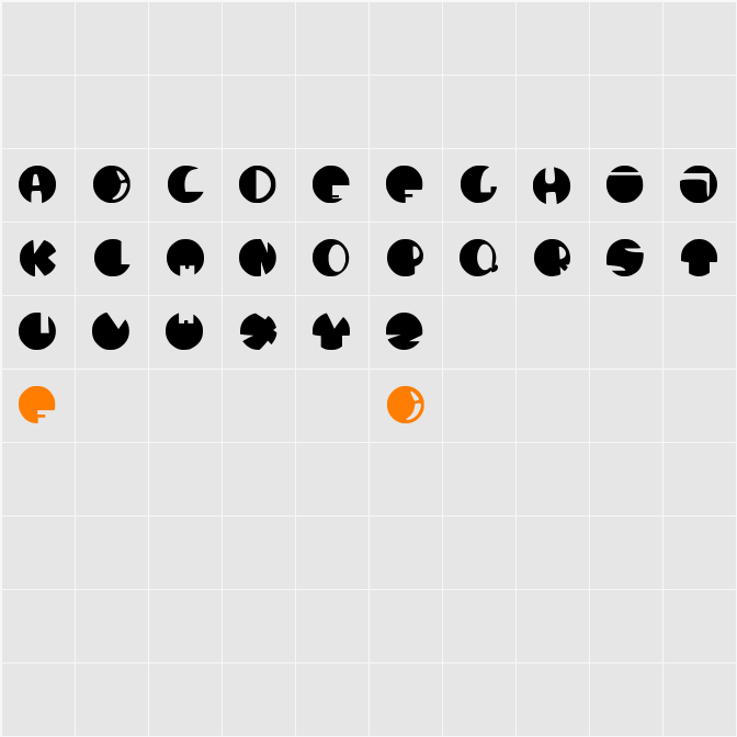 dhe bulet Character Map