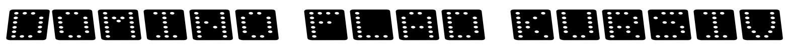Domino flad kursiv Font Image