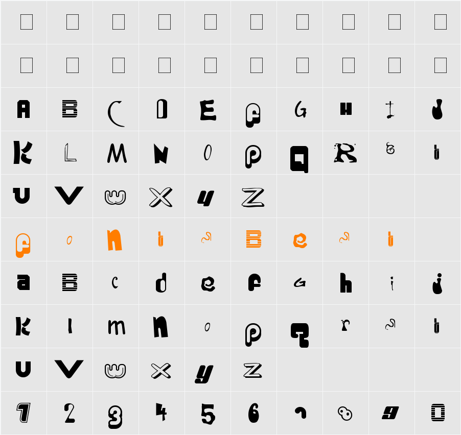 Random Character Map