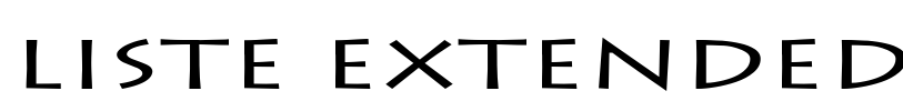 Liste Extended Font Image