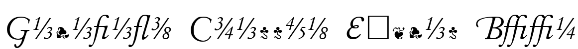 Garamand Classic Extras Book Font Image