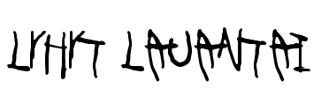 Lyhyt Lauantai Font Image