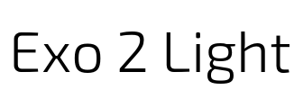 Exo 2 Light Font Image