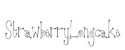 StrawberryLongcake Font Image