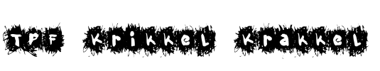 TPF Krikkel Krakkel Font Image