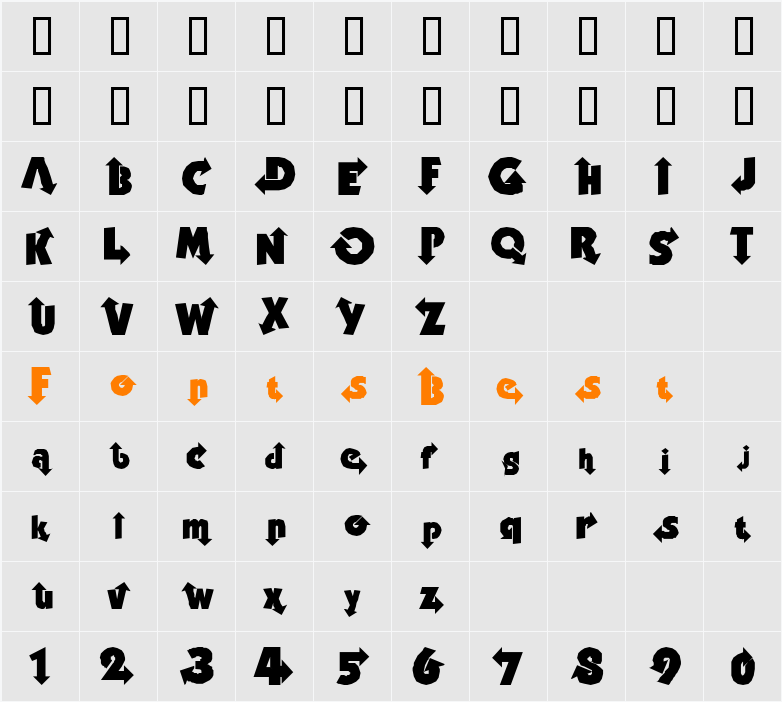 ThisWay Character Map
