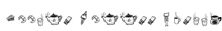 Doodle Coffee Scents Font Image