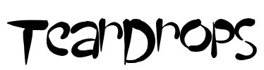 TearDrops Font Image