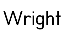 Wright Font Image