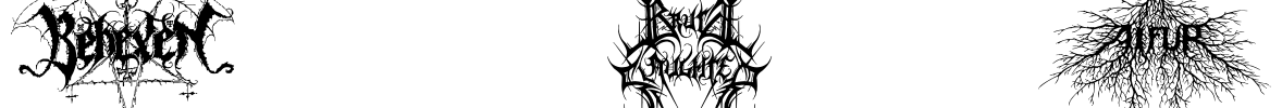 Black Metal G Font Image