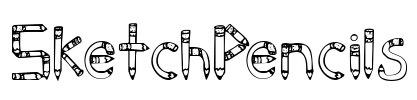 SketchPencils Font Image