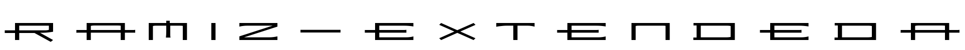 Ramiz-ExtendedA Font Image