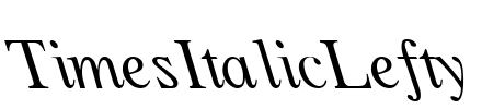 TimesItalicLefty