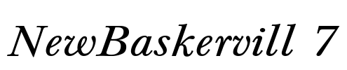 NewBaskervill 7 Font Image