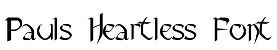 Pauls Heartless Font Font Image
