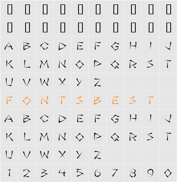 Jade Monkey BTN Light Character Map