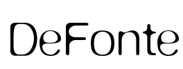 DeFonte Font Image