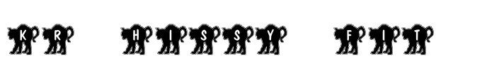 KR Hissy Fit  Font Image