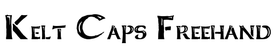 Kelt Caps Freehand Font Image