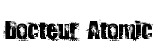Docteur Atomic Font Image