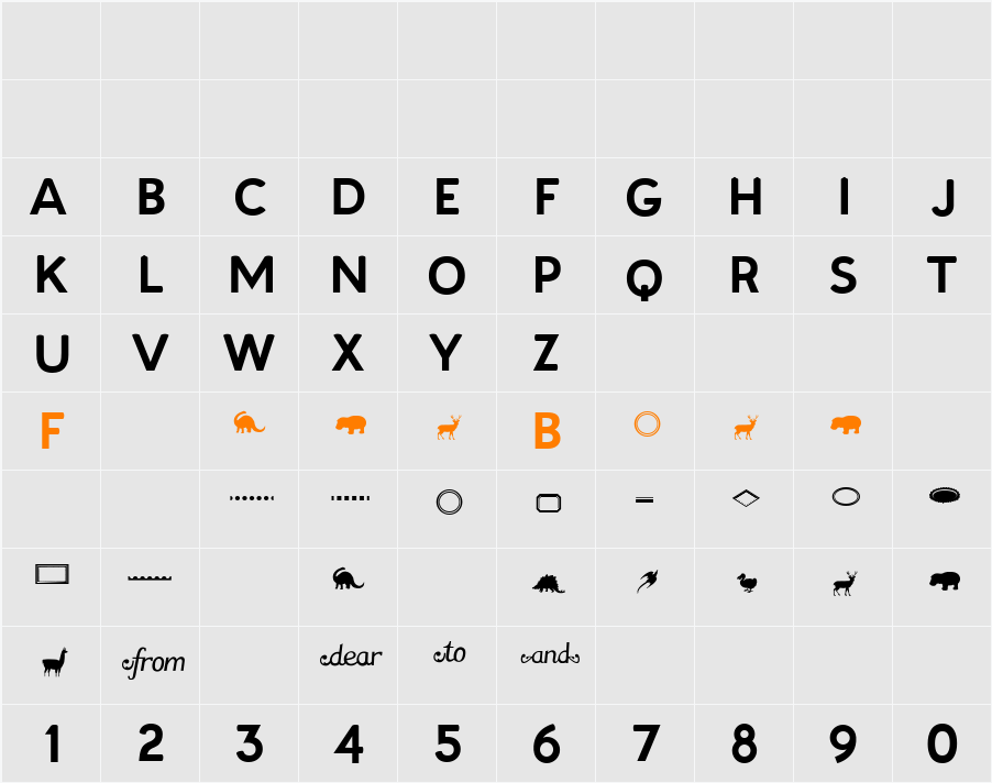 Patagonia Character Map