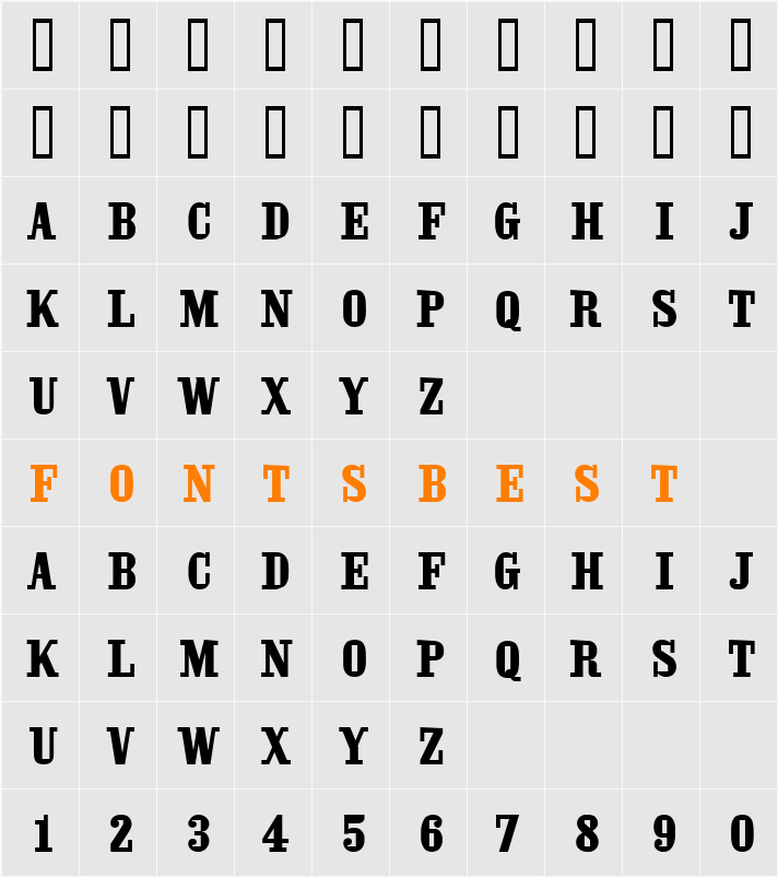 Oaktag Tiles Fill Character Map