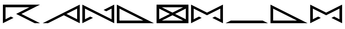 RANDOM_DM Font Image