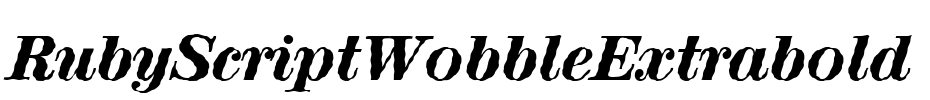 RubyScriptWobbleExtrabold
