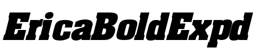 EricaBoldExpd Font Image
