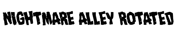 Nightmare Alley Rotated Font Image
