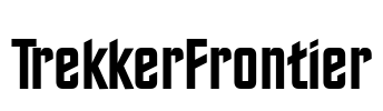 TrekkerFrontier Font Image