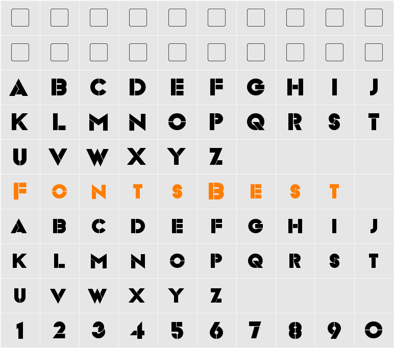 Videopac Character Map
