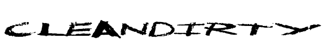 CleanDirty Font Image