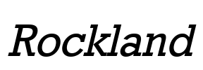 Rockland Font Image