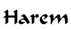 Harem Font Image