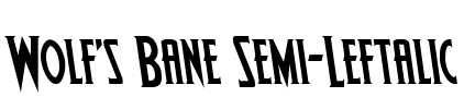 Wolf's Bane Semi-Leftalic