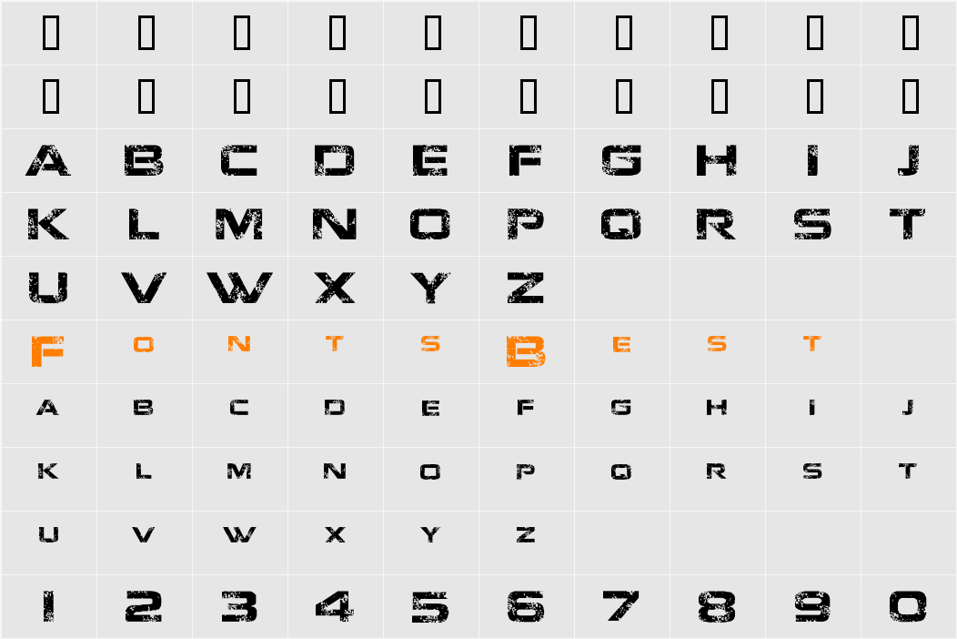 Jacinto Sans Character Map