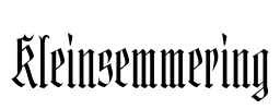 Kleinsemmering Font Image