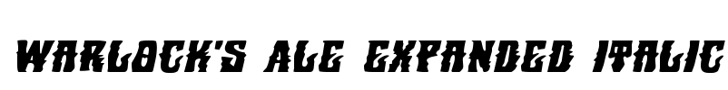 Warlock's Ale Expanded Italic