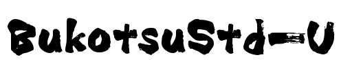 BukotsuStd-U Font Image