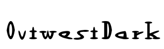 OutwestDark Font Image