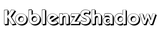 KoblenzShadow Font Image