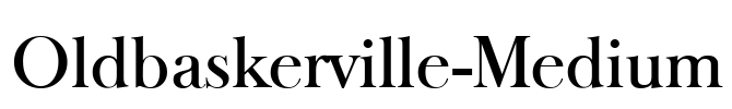 Oldbaskerville-Medium Font Image