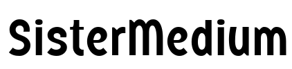 SisterMedium Font Image