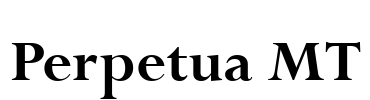 Perpetua MT Font Image