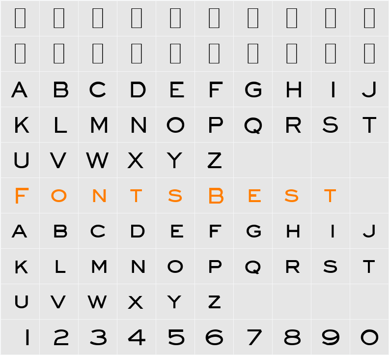 Eyeglass Character Map