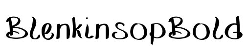 BlenkinsopBold Font Image